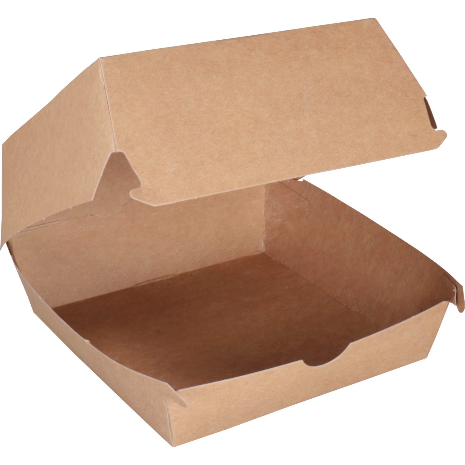 Bak, Karton, hamburgerbox, 115x115x70mm, bruin
