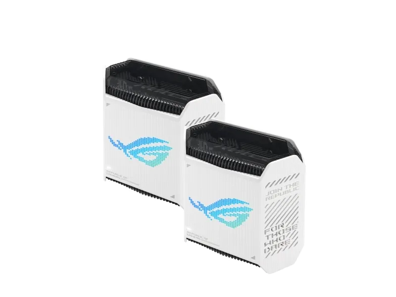ASUS ROG Rapture GT6 - Wi-Fi-system - (2 routere) - op til 5800 sq.ft - mesh 1GbE, 2.5GbE - Wi-Fi 6 - Tri-Band
