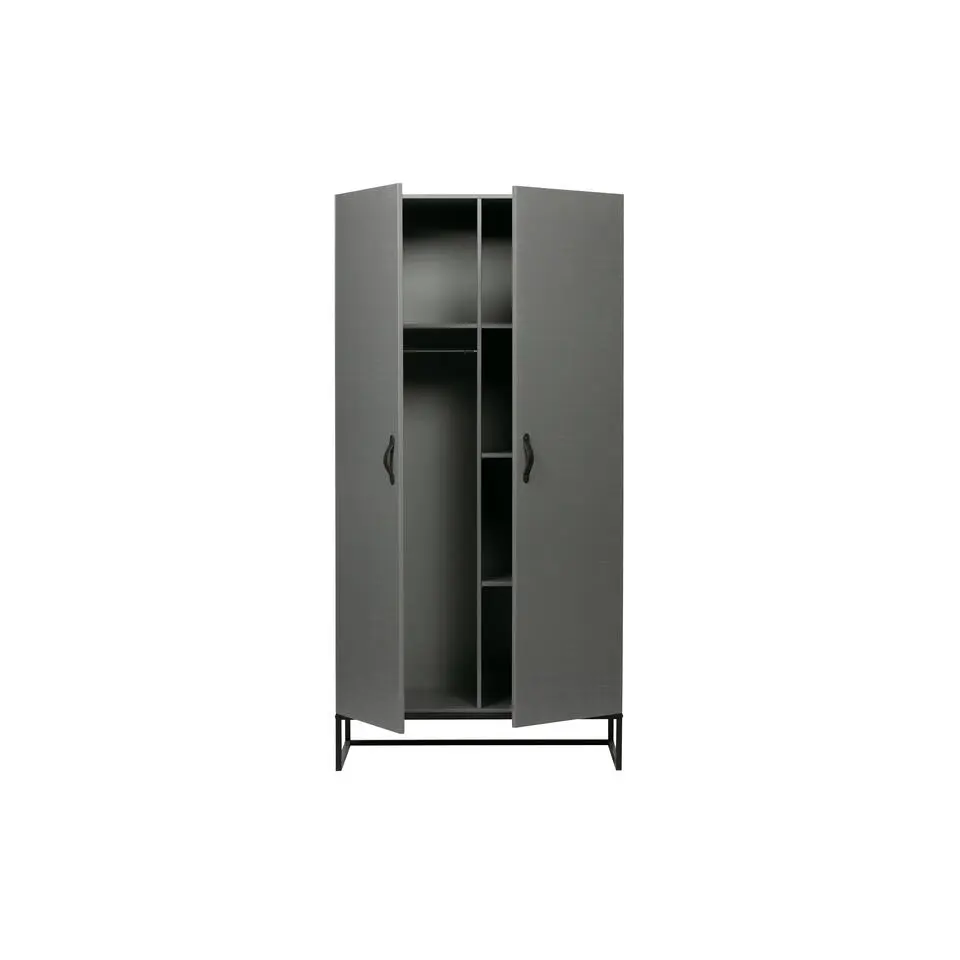 WOOOD Morris Kast - Grenen - Leem - 195x100x53