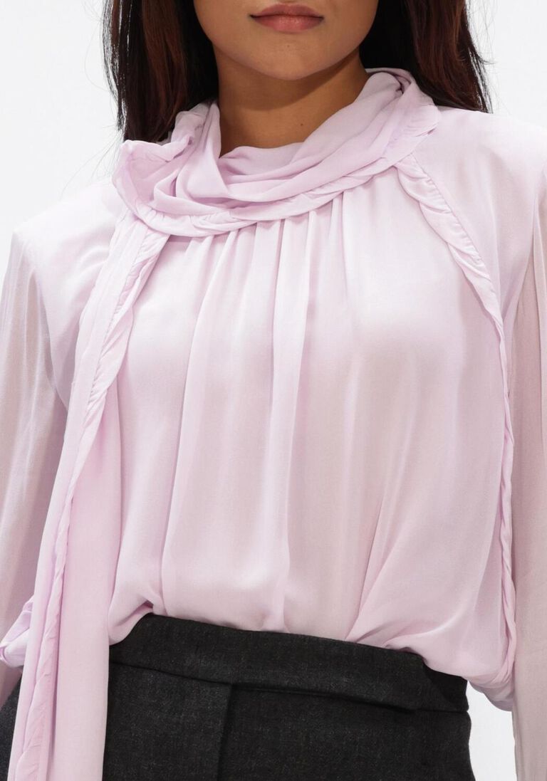 roze dorothee schumacher blouses sheer twist blouse