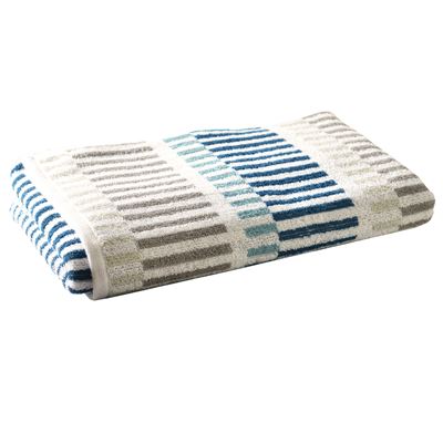 Linge de toilette à rayures multicolores - 500 g/m² - BECQUET CRÉATION