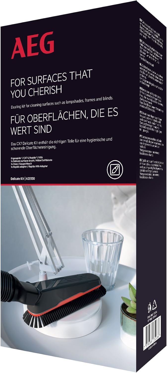 AEG CX7-2-45AN 2in1 Akku-Staubsauger + AZE130 Möbel-Softbürste (beutellos, Tierhaardüse, bis zu 45 Min. Laufzeit, 180° Drehgelenk, Bürstenreinigungsfunktion, LED-Frontlichter, flexibler Saugschlauch)