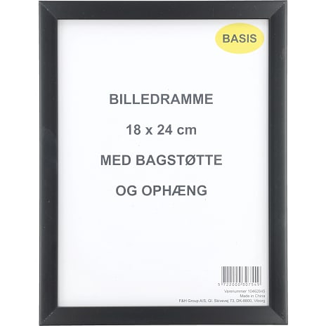 Ramme i sort - 18x24 cm