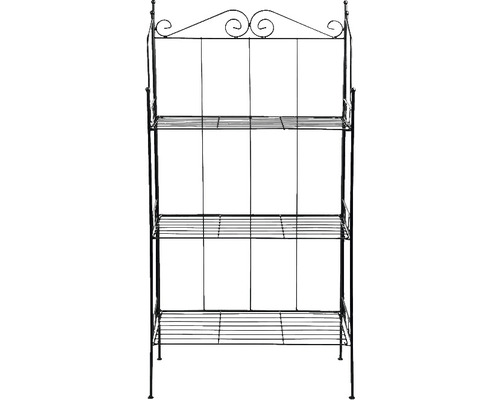 Esschert's Garden etagère, L 55,5 x 25,5 x 110 cm, staal, zwart