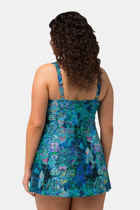 Badekleid, Schlange, Softcups, verstellbare Träger