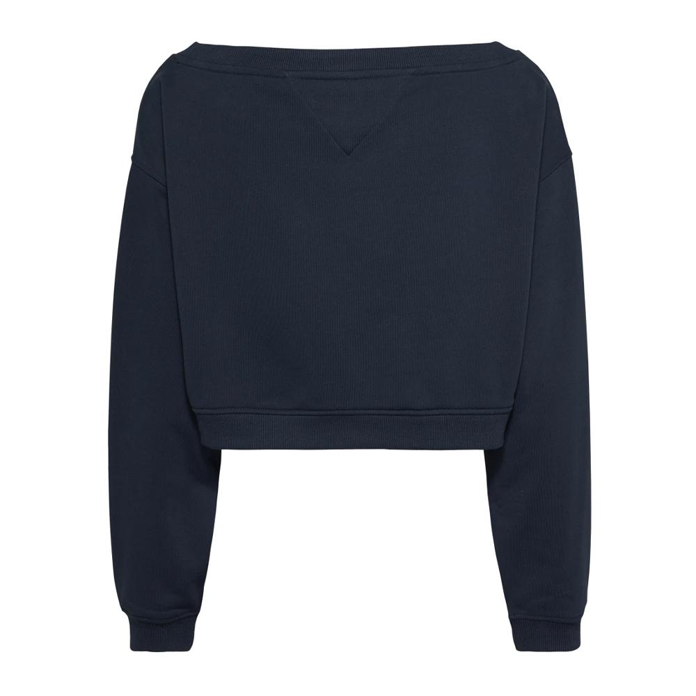 Tommy Hilfiger Sweat Marine Femme Tommy Hilfiger Off Shoulder