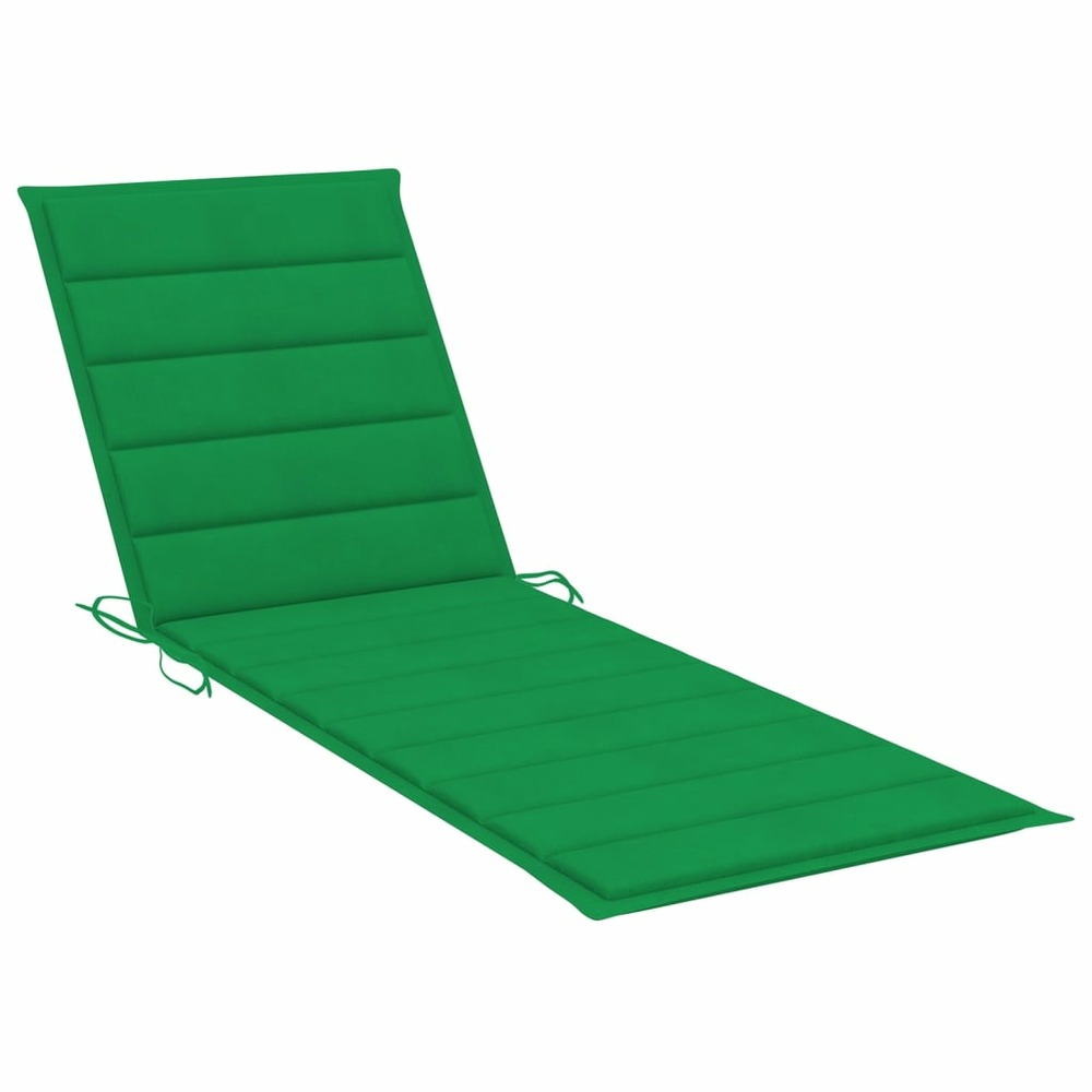 Transat chaise longue bain de soleil lit de jardin terrasse meuble d'extérieur avec coussin bambou