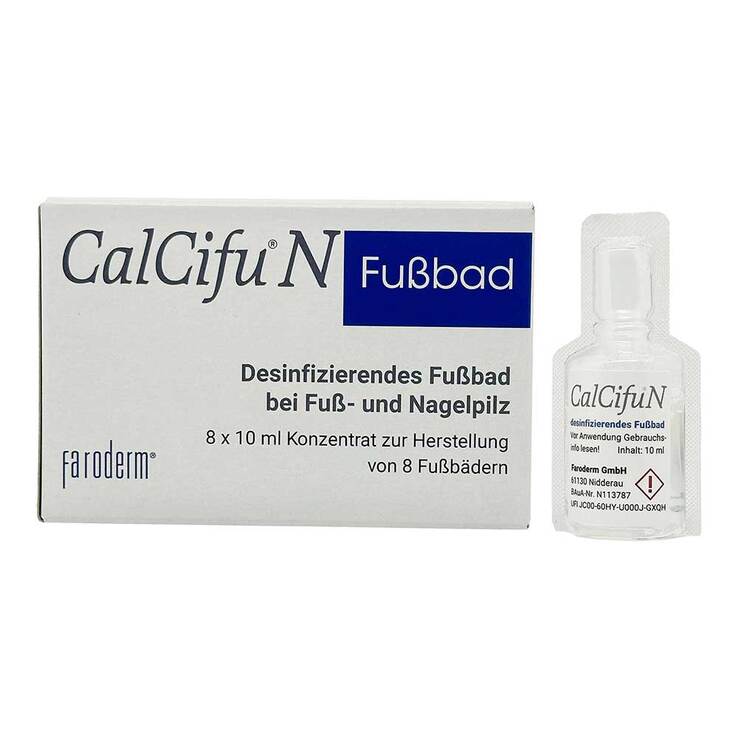 Calcifu N desinfizierendes Fußbad, 8X10 ml