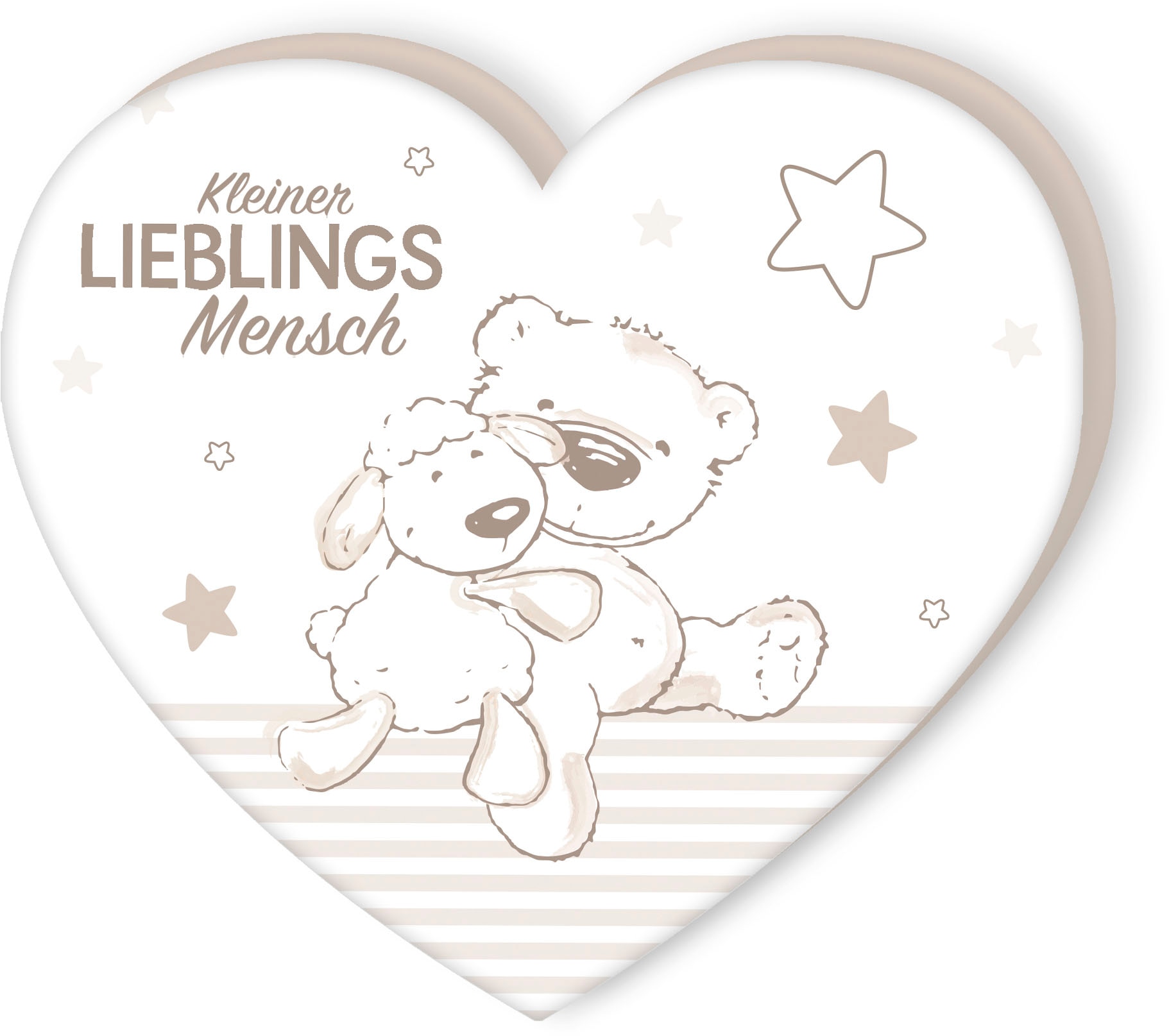 Baby Best Dekokissen »Kleiner Lieblingsmensch« hochfarbig bedruckt