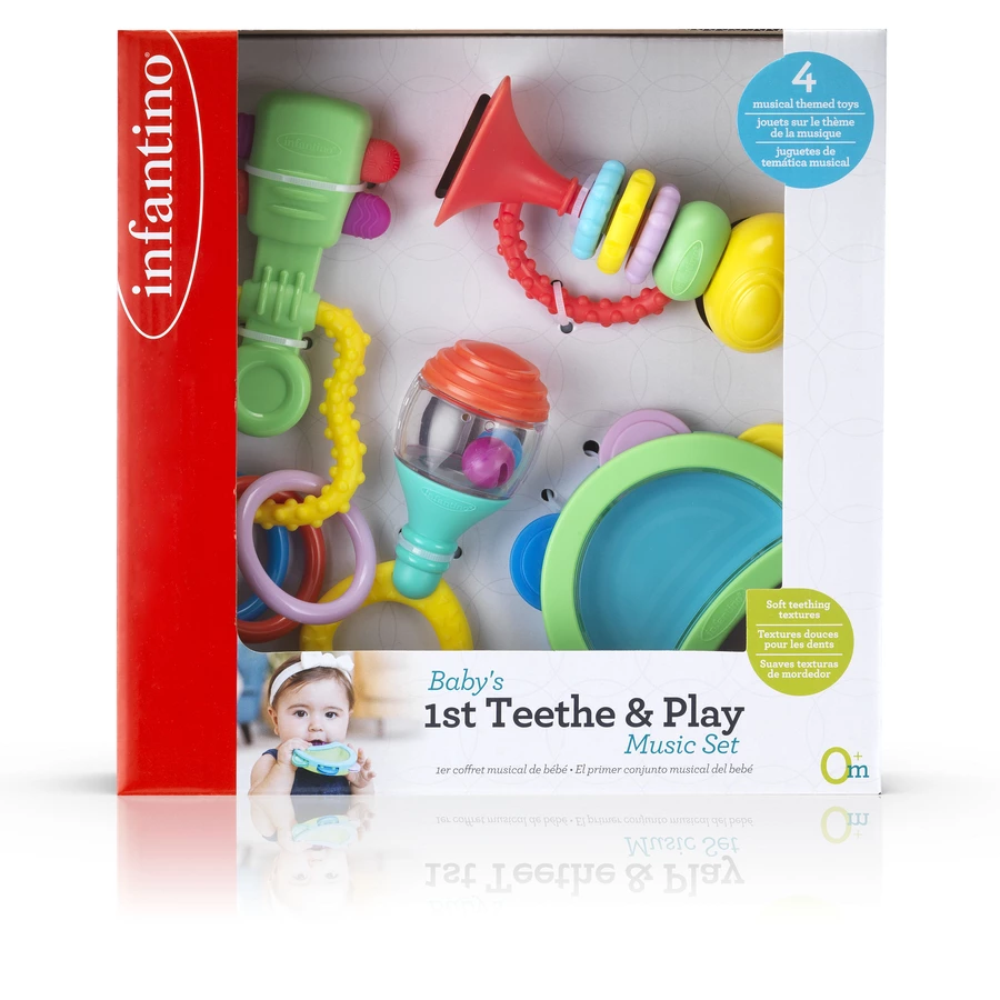 Infantino Musik Beißring Geschenk Set