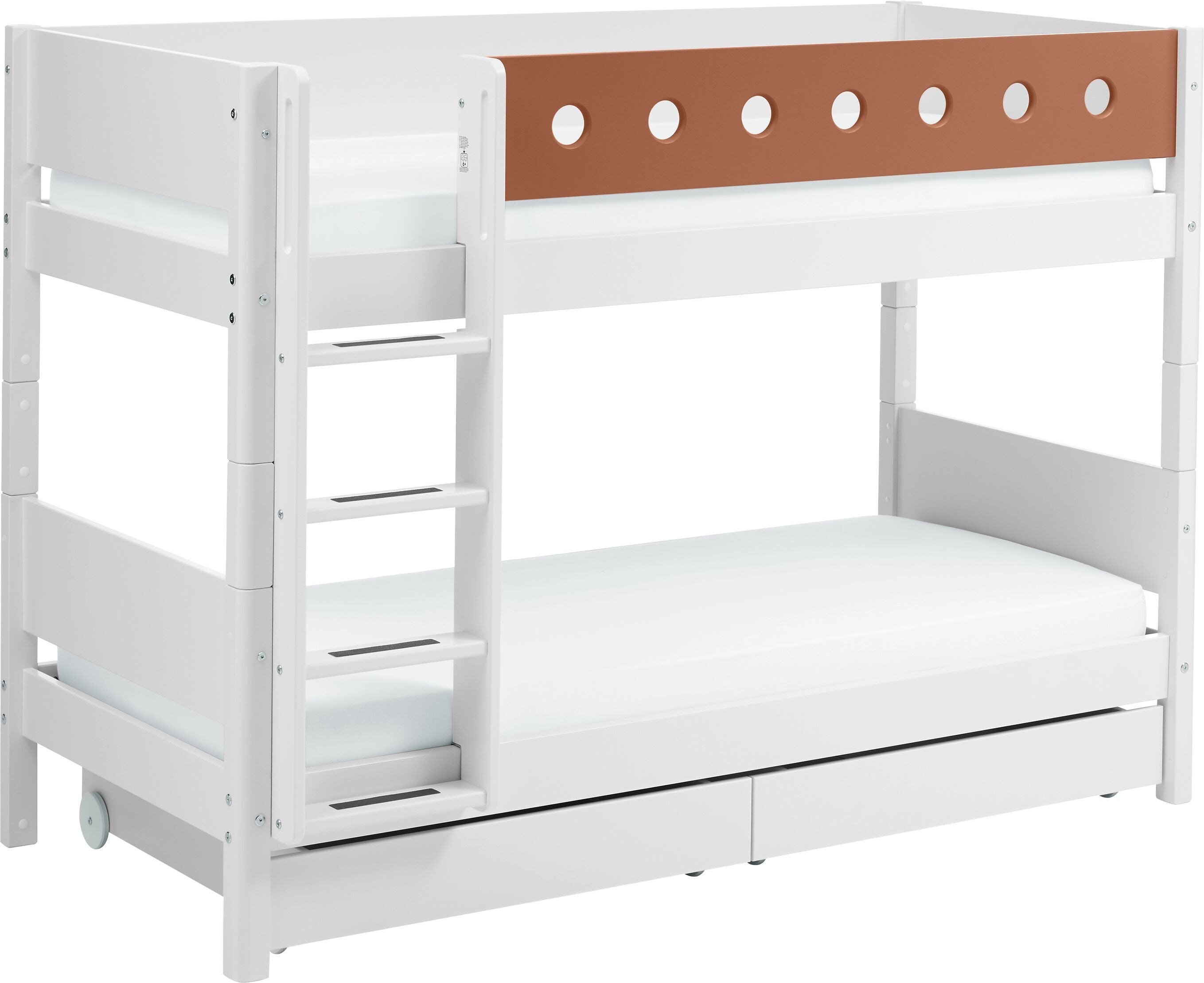 Flexa WHITE Etagenbett - Rost / B: 109.0 cm x T: 210.0 cm x H: 154.0 cm