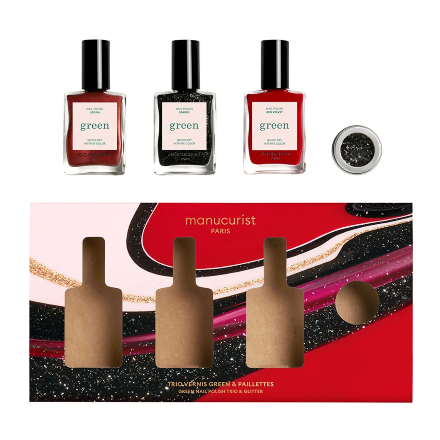 Manucurist - Coffret Holiday GreenVernis & Paillettes- Femme
