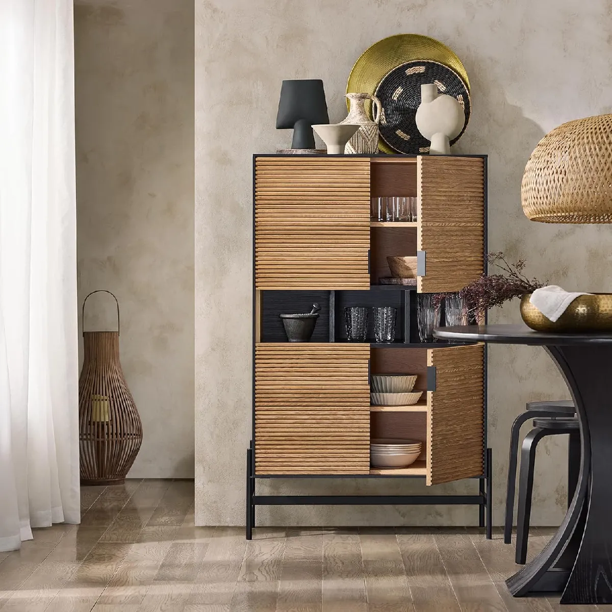 SoBuy Buffet de Cuisine HFSB03-SCH