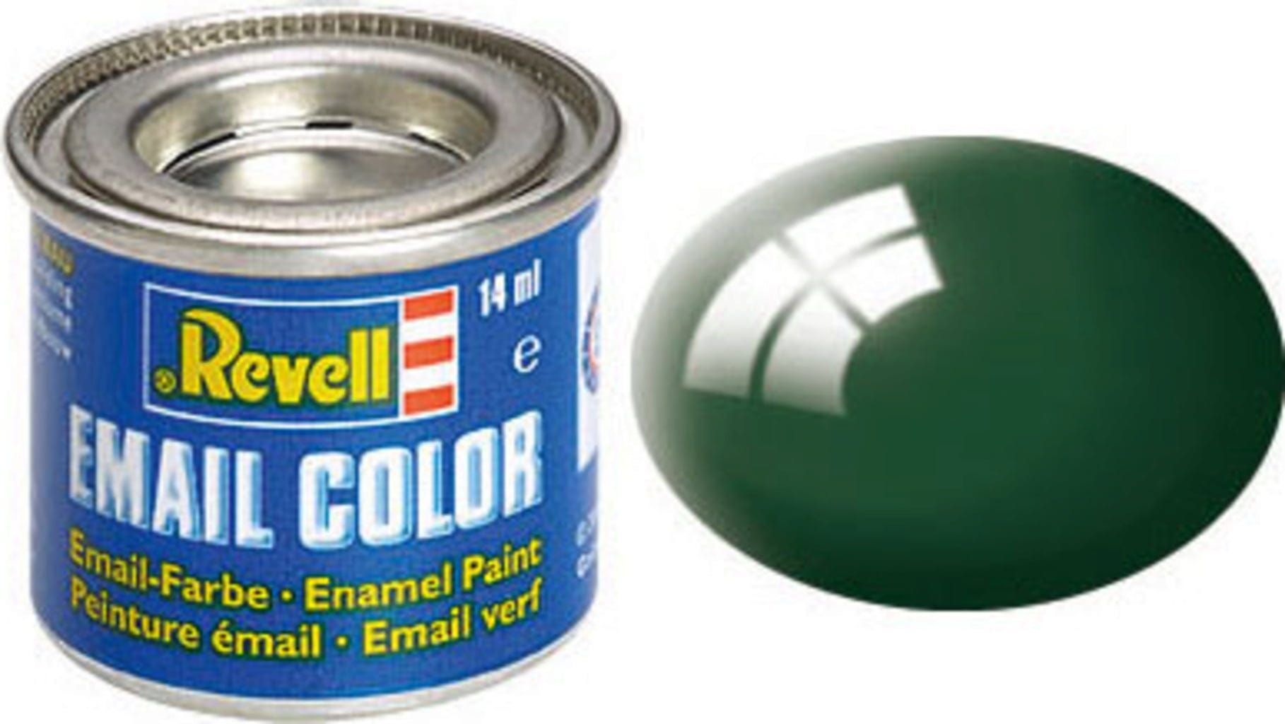 Revell  Email Color moosgrün, glänzend, 14 ml    Die beliebten Farben von Revell in 89 verschiedenen Farbtönen