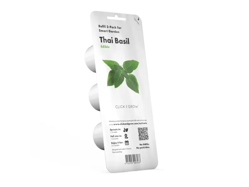 Click & Grow-frø til Smart Pot - taiwanesisk basilikum (SGR37X3) 3 stk.