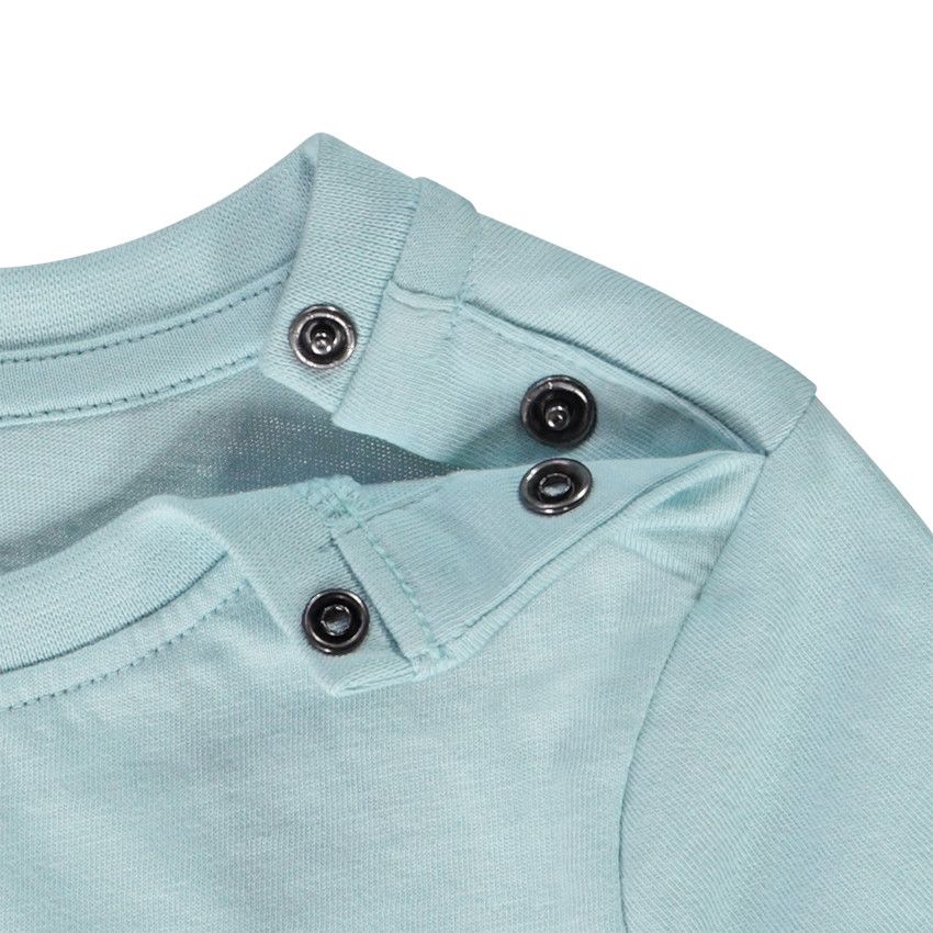 Lot de 3 t-shirts manches courtes en jersey uni pour bébé garçon - Bleu