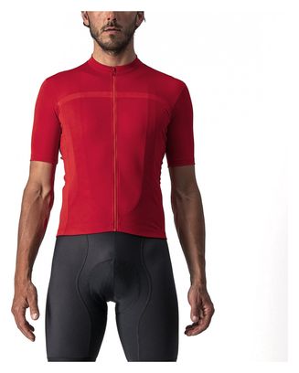 Maillot Manches Courtes Castelli Classifica Rouge