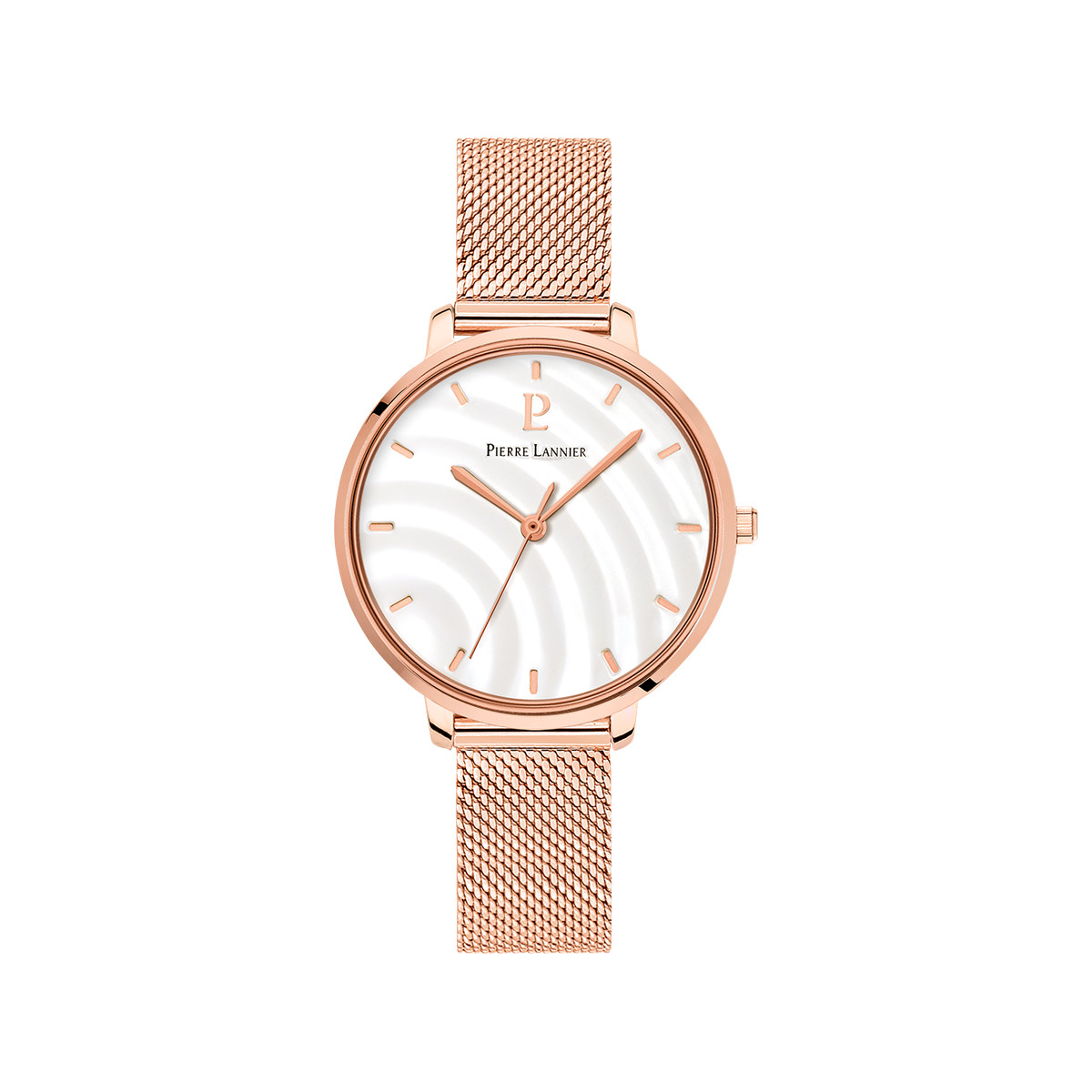 Montre PIERRE LANNIER betty femme bracelet acier doré rose