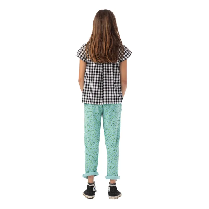 Piupiuchick Blouse Vichy Coton Bio | Noir