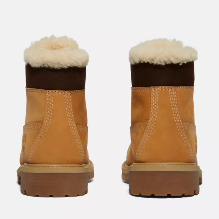 6-inch Boot d'hiver imperméable Timberland Premium pour enfant en jaune
