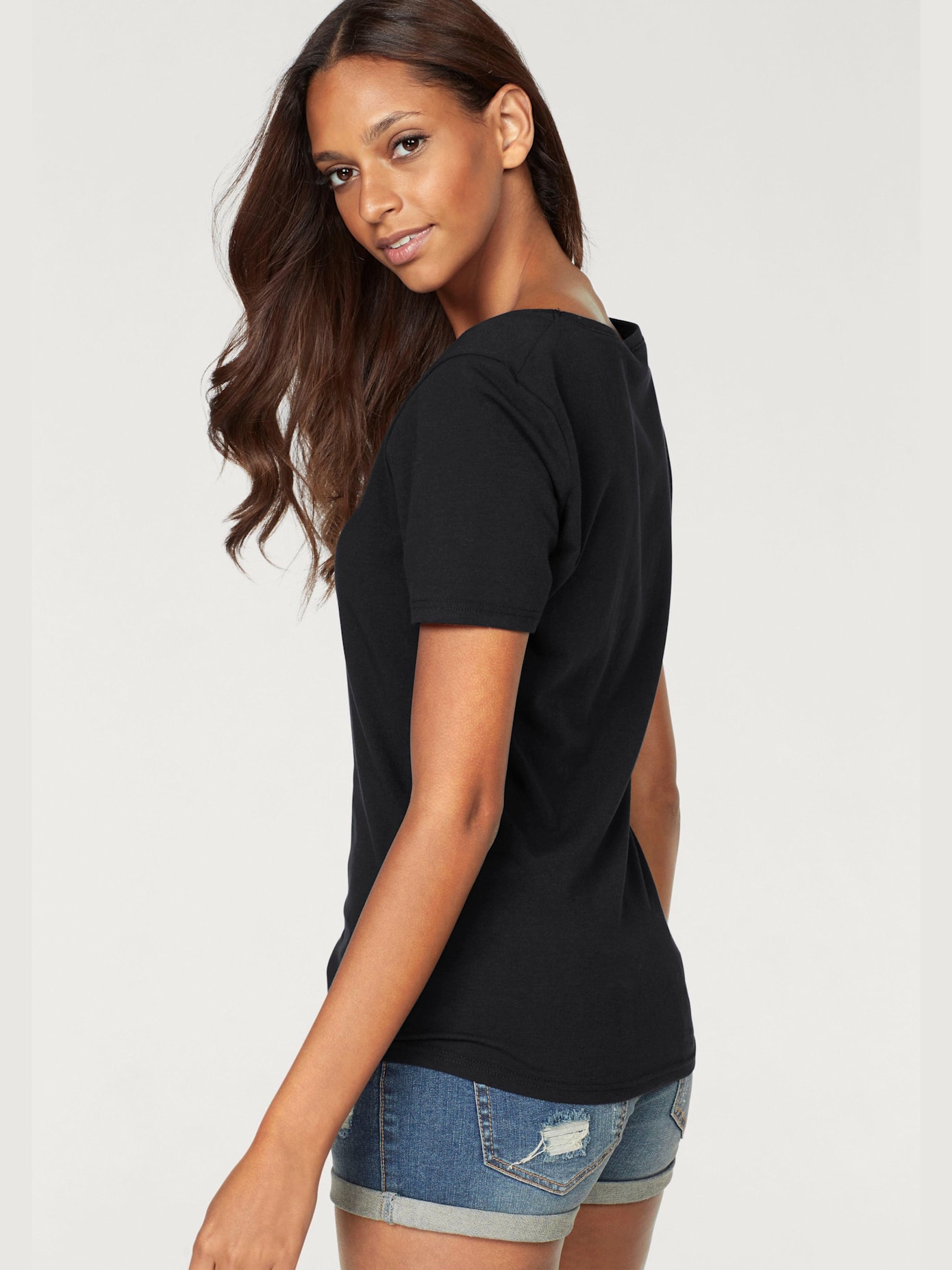 T-shirt à manches courtes t-shirts vivance en lot de 2