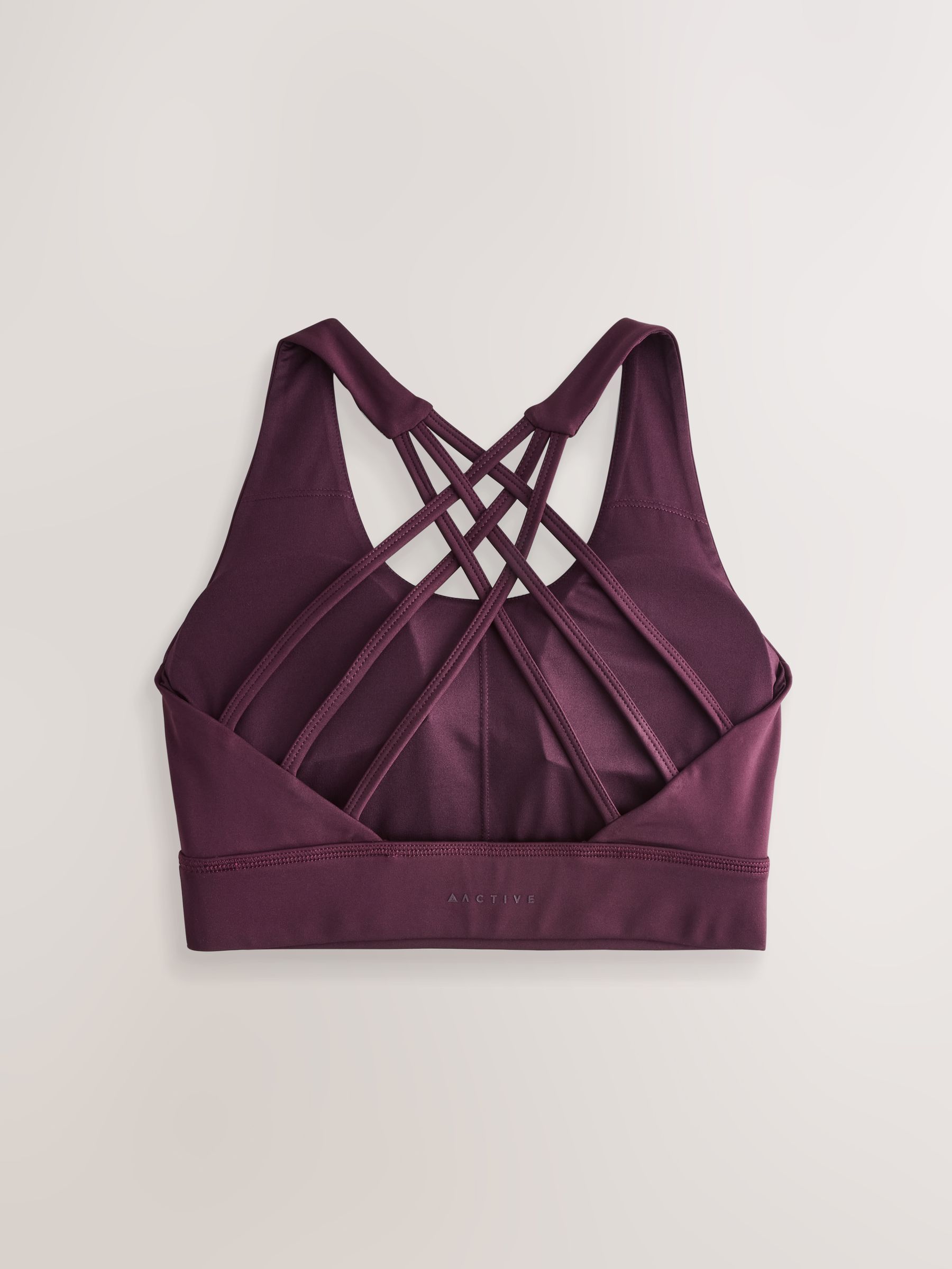 Bordeauxrood - Active Cross Back Sports Bra