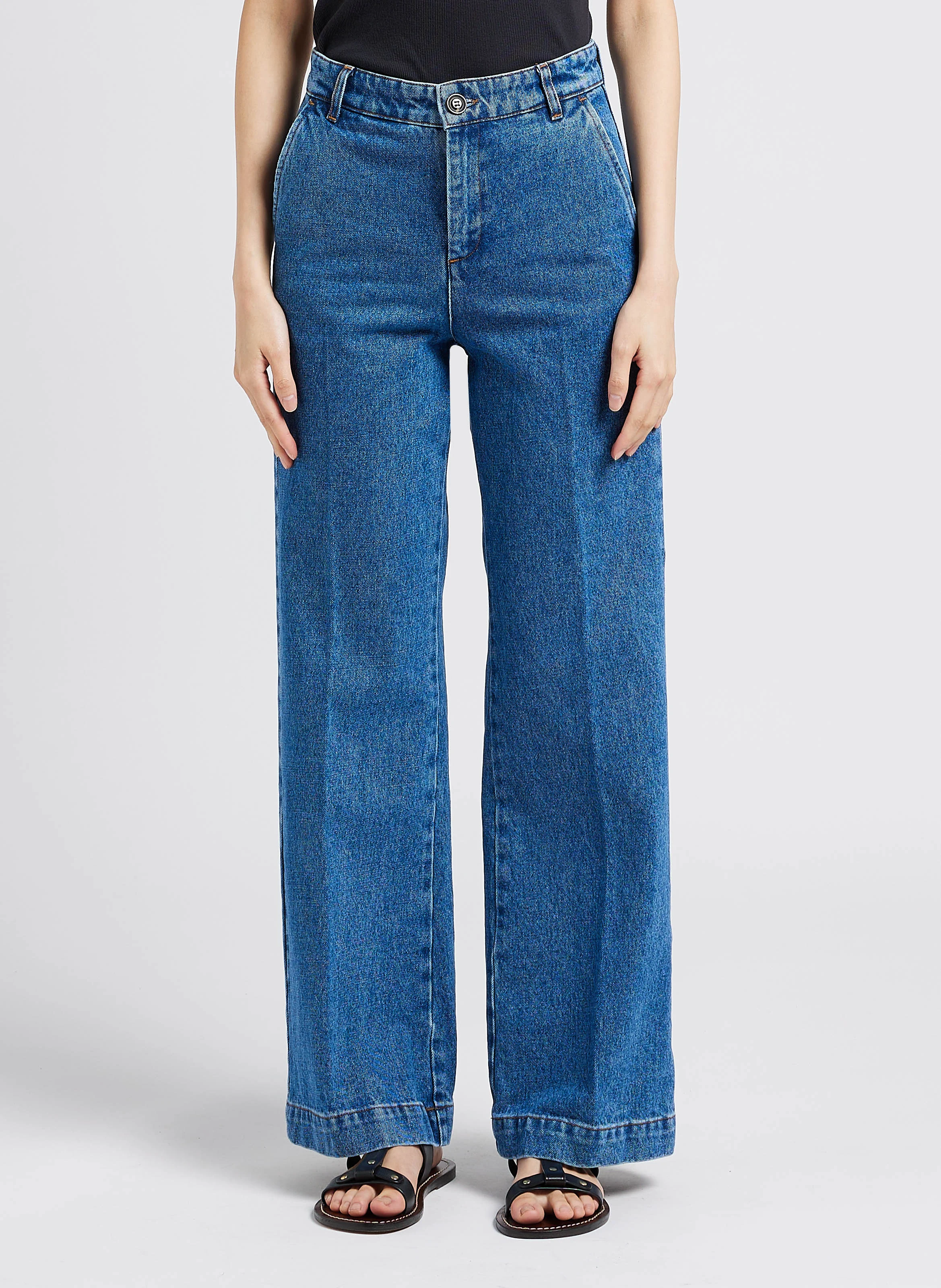 CALIFORNIA - Jean boot-cut en coton| Bleu