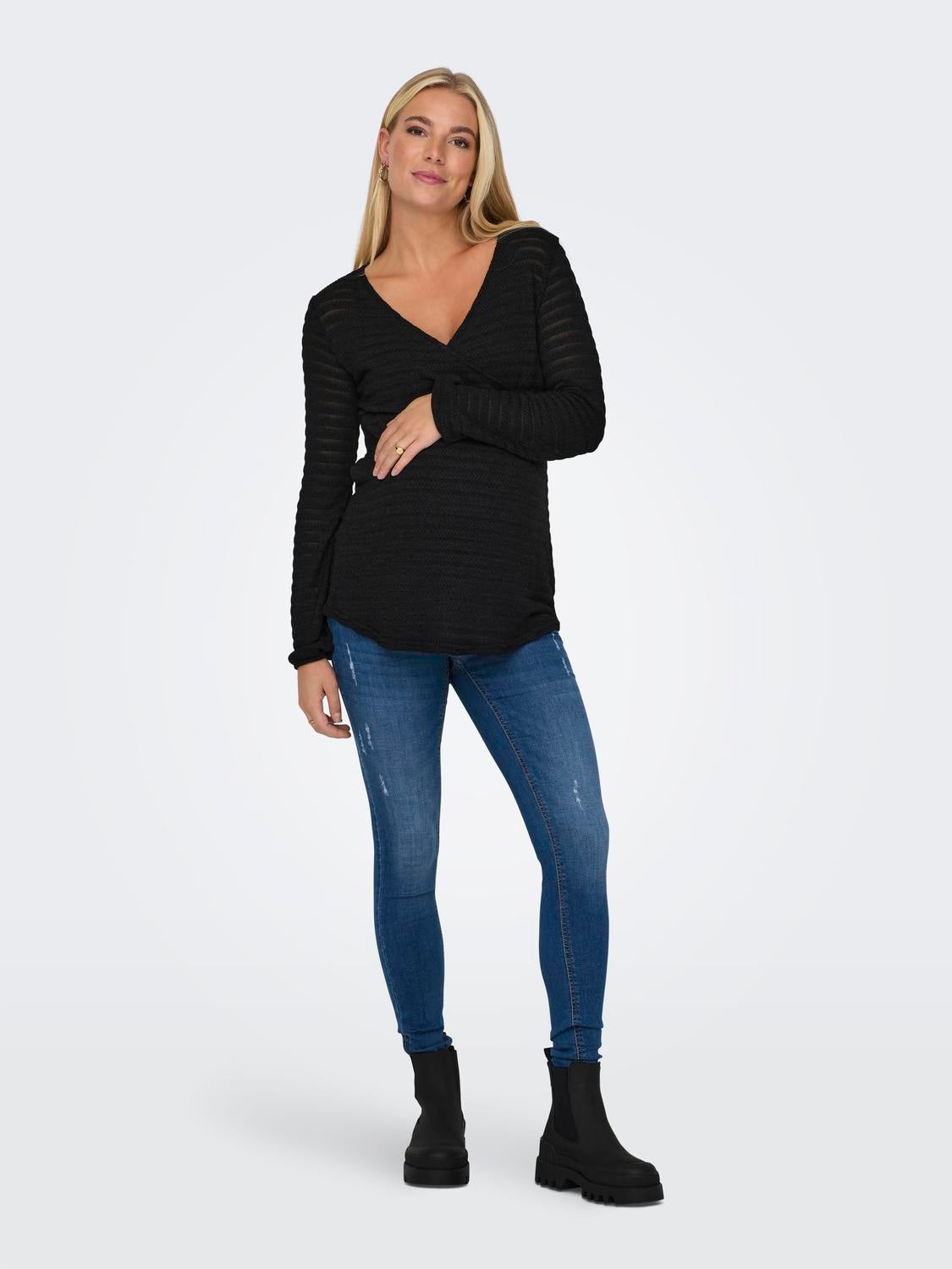 OLMELICIA Top Black