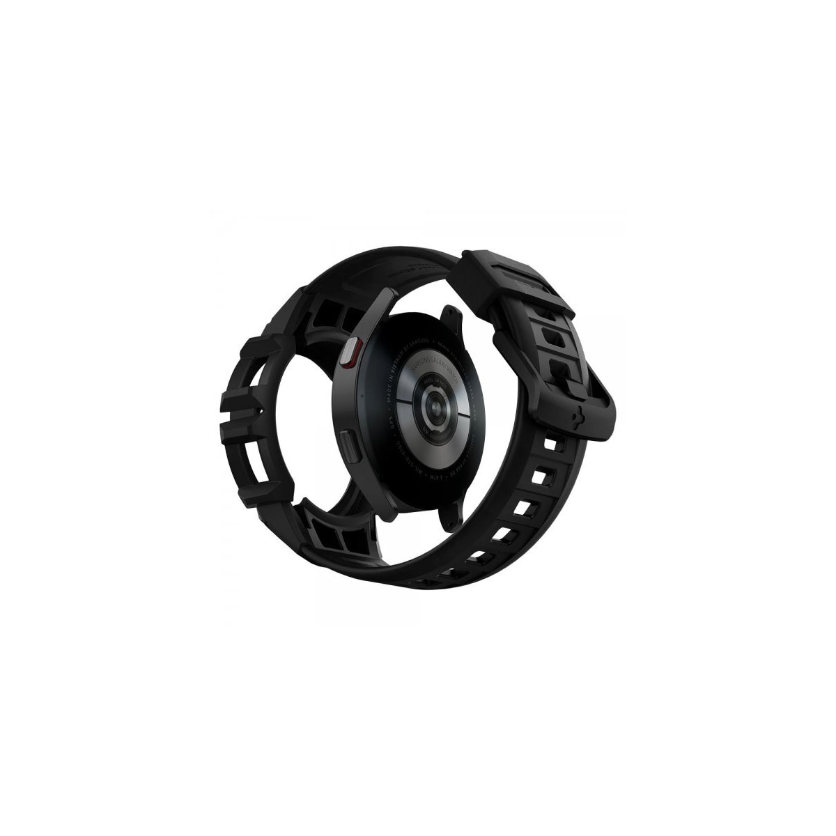Spigen Samsung Galaxy Watch 4/5 44mm Deksel med Armbånd Rugged Armor Pro Charcoal Gray