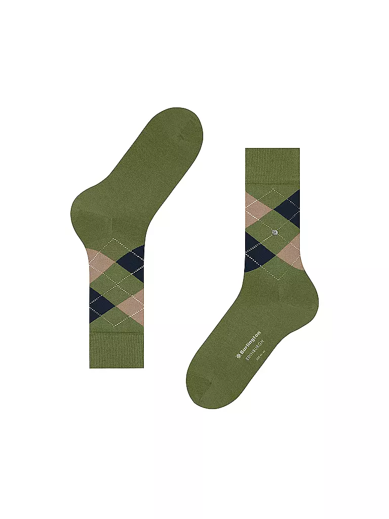 BURLINGTON Herren Socken EDINBURGH cactus olive