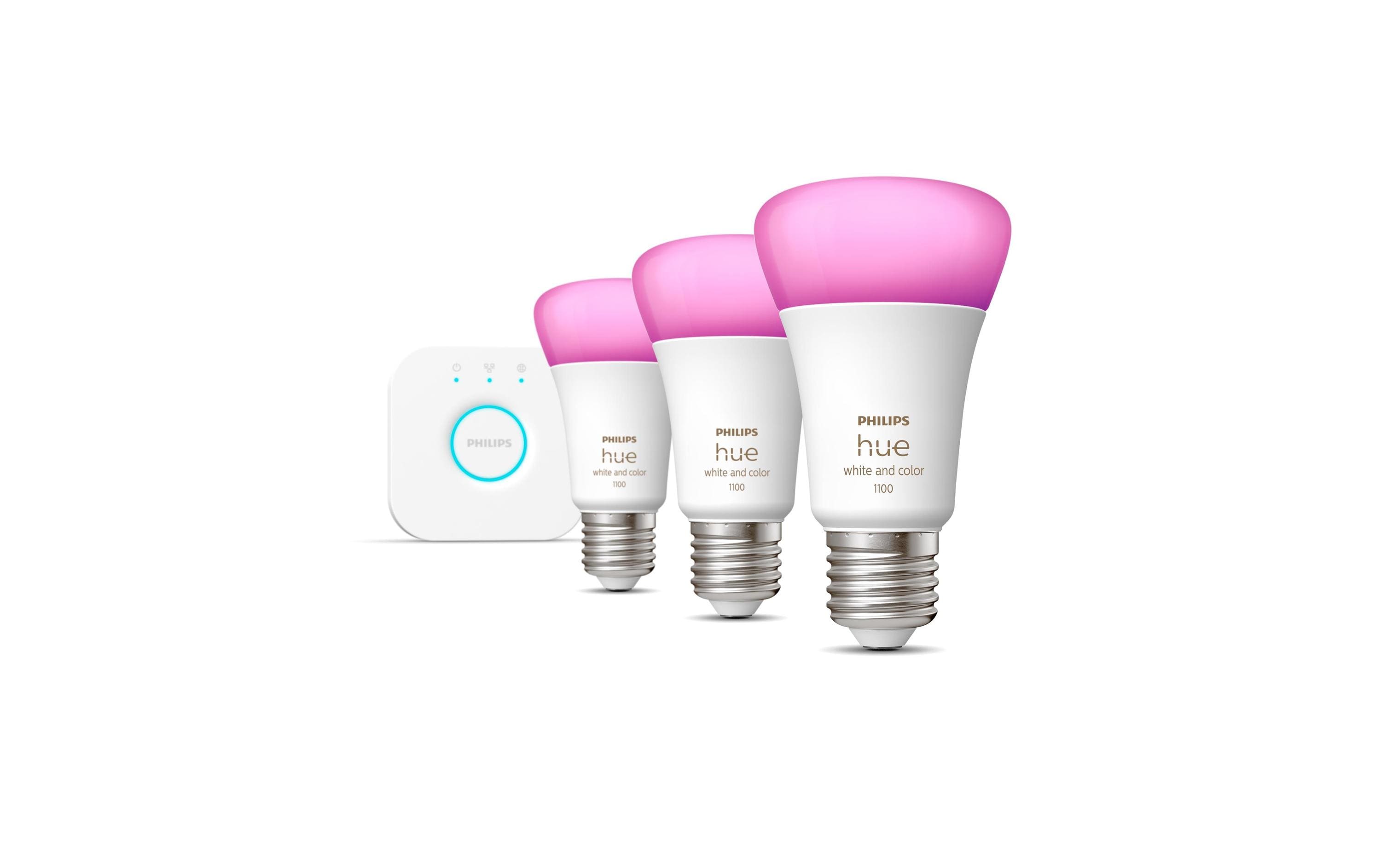 Starterset White & Color Ambiance, 3 x E27, 75 W<br>Starterkit inklusive Bridge