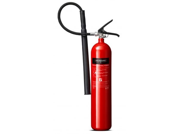 Housegard CO2-slukker 5 kg - med vægbeslag, brandklasse B