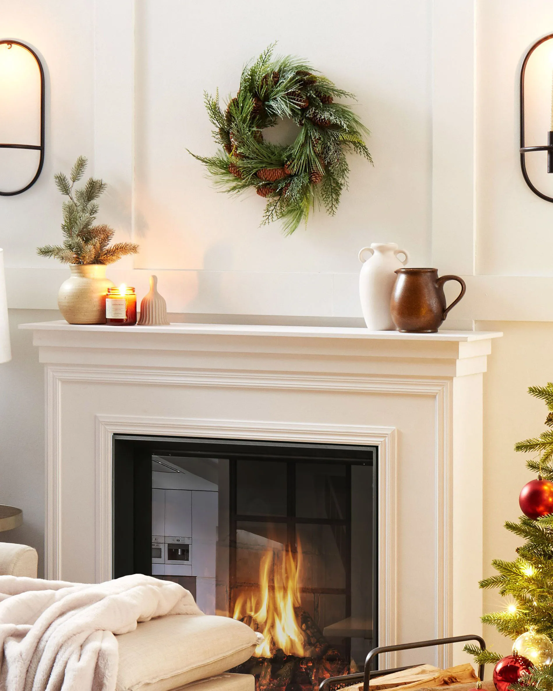 Kerstkrans ASTURIA Groen 34 cm