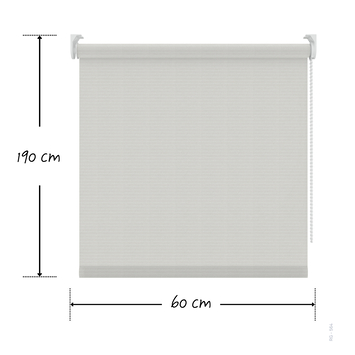 KARWEI rolgordijn lichtdoorlatend wit (kleurnr. 564) 60x190 cm (bxh)