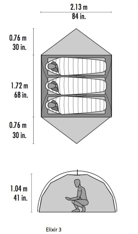 MSR Elixir 3 Tent Green V2 Green
