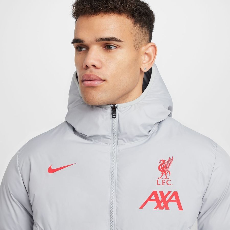 Liverpool Manteau d'Hiver Storm-FIT Coupe-Vent Primaloft Strike - Gris/Rouge