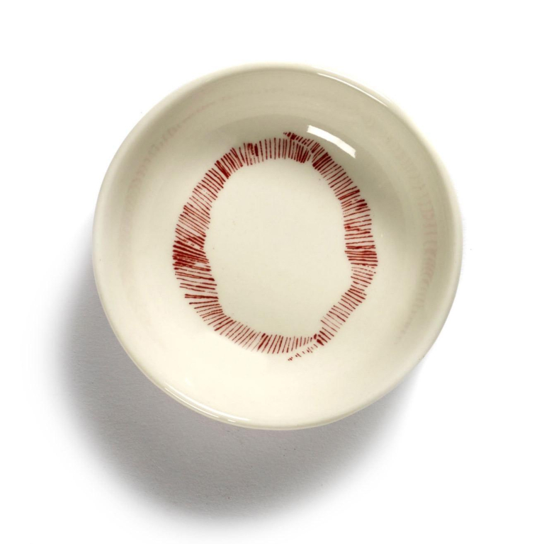Serax Feast by Ottolenghi schaaltje Ø7,5 set van 8 White/Black Pepper