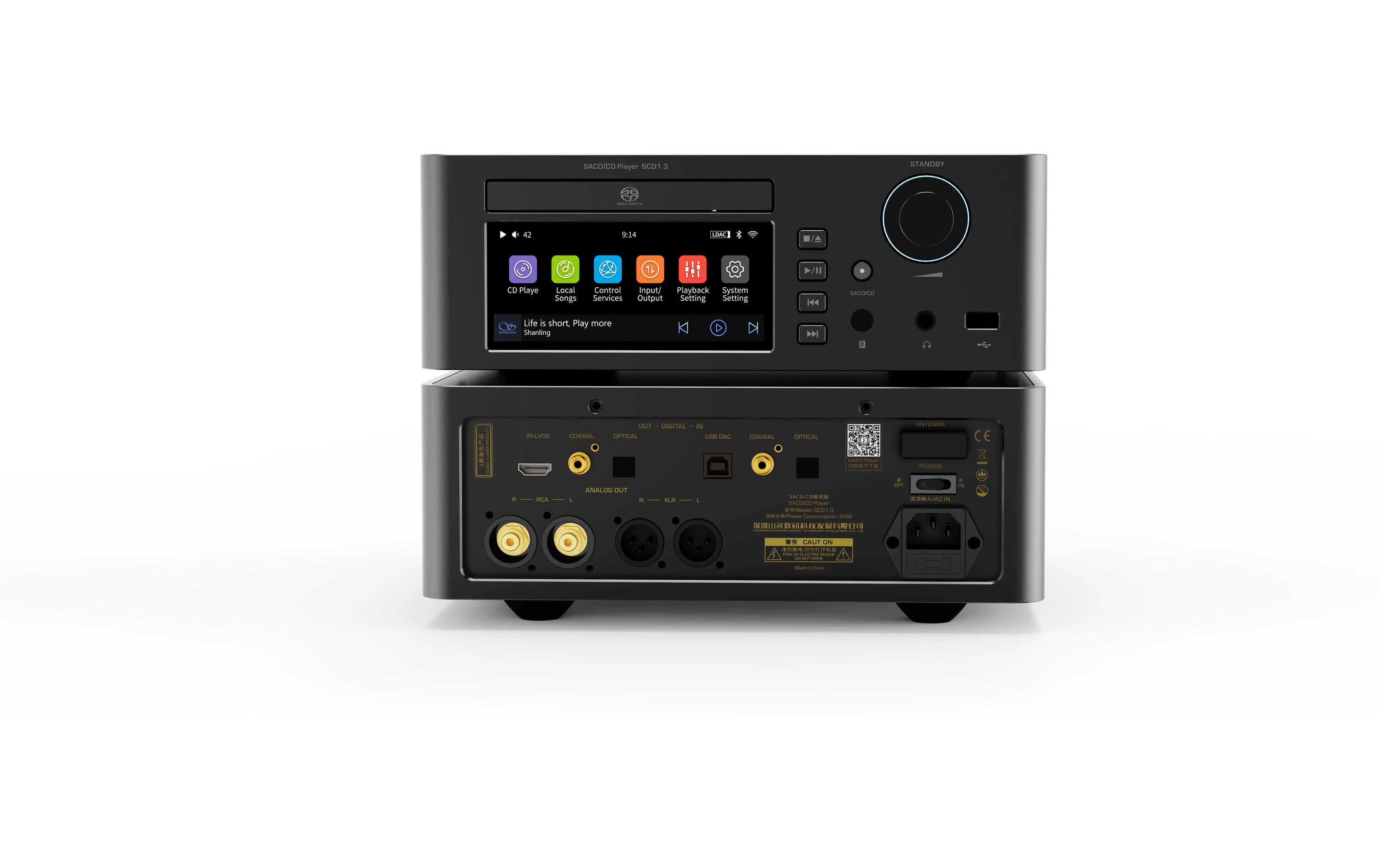 CD-Player SCD1.3 Schwarz<br>SACD/CD-Spieler mit Bluetooth und WiFi