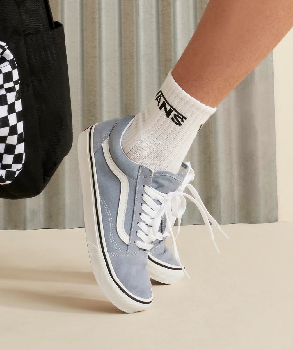 VANSbaskets basses ado old skool bleu ciel