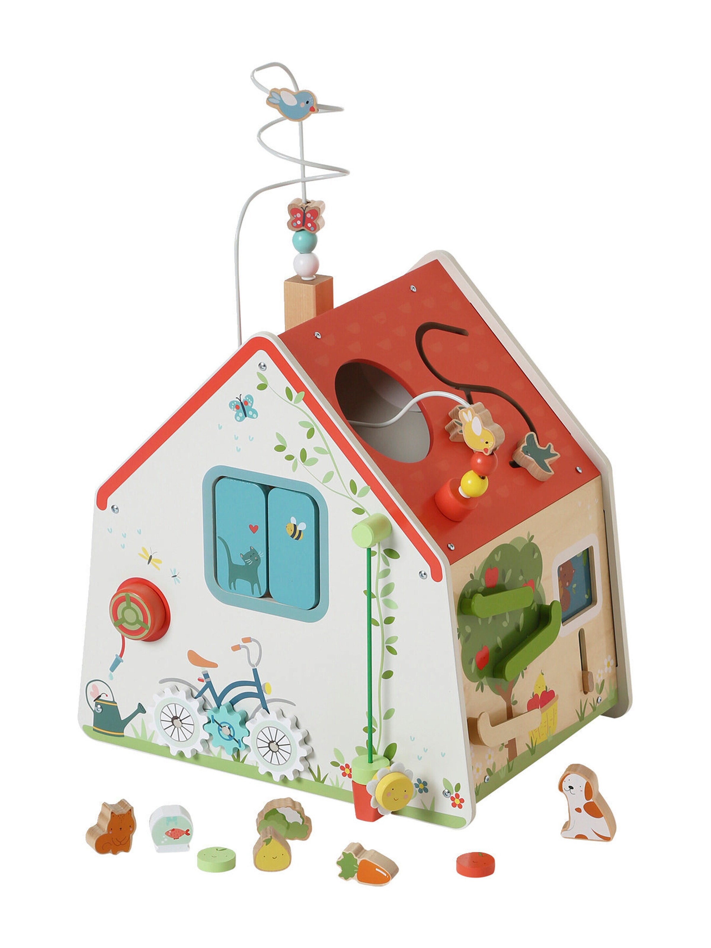 Vertbaudet Baby Activity-Haus, Holz FSC® natur