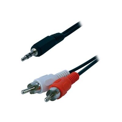 MCL Samar - câble audio/stéréo 2 prises RCA (M)vers JACK 3.5(M) - 1.5 m