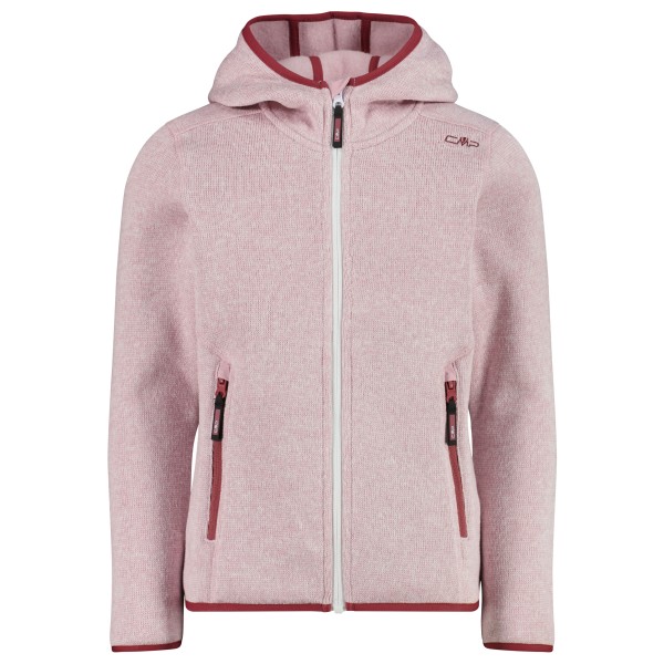 CMP - Girl's Jacket Fix Hood Jacquard Knitted 3H19825 - Veste polaire