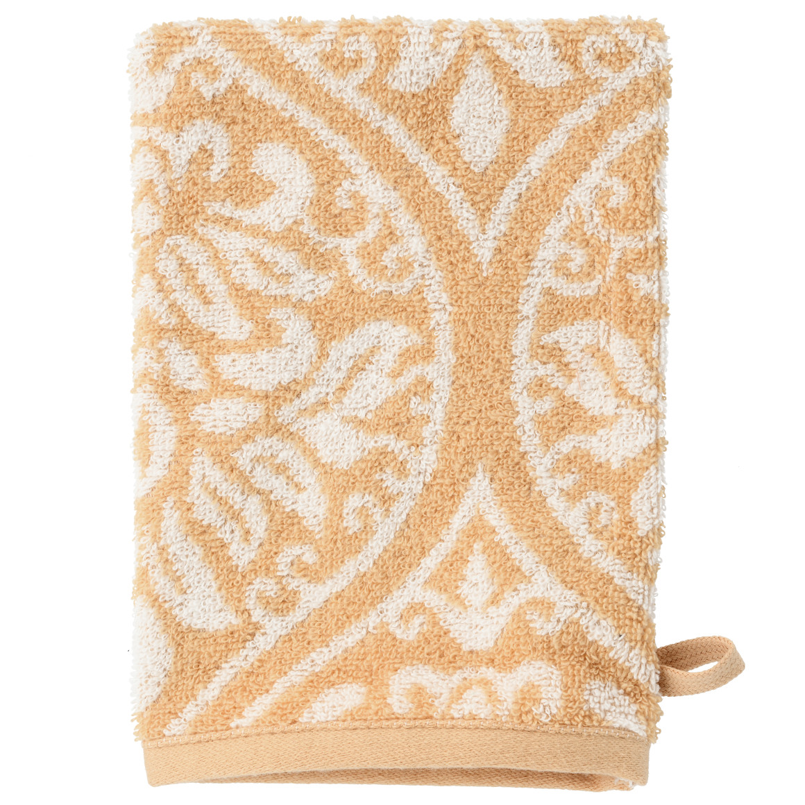 My Home Waschhandschuh mit orientalischem Muster hellgelb