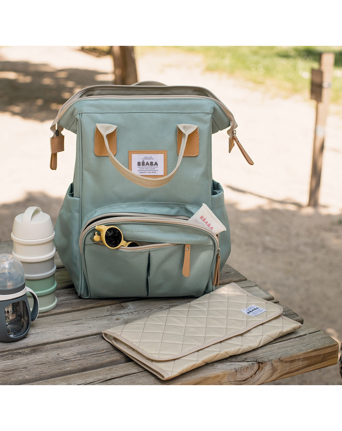 Wickelrucksack WELLINGTON (33x40x12) in salbeigrün