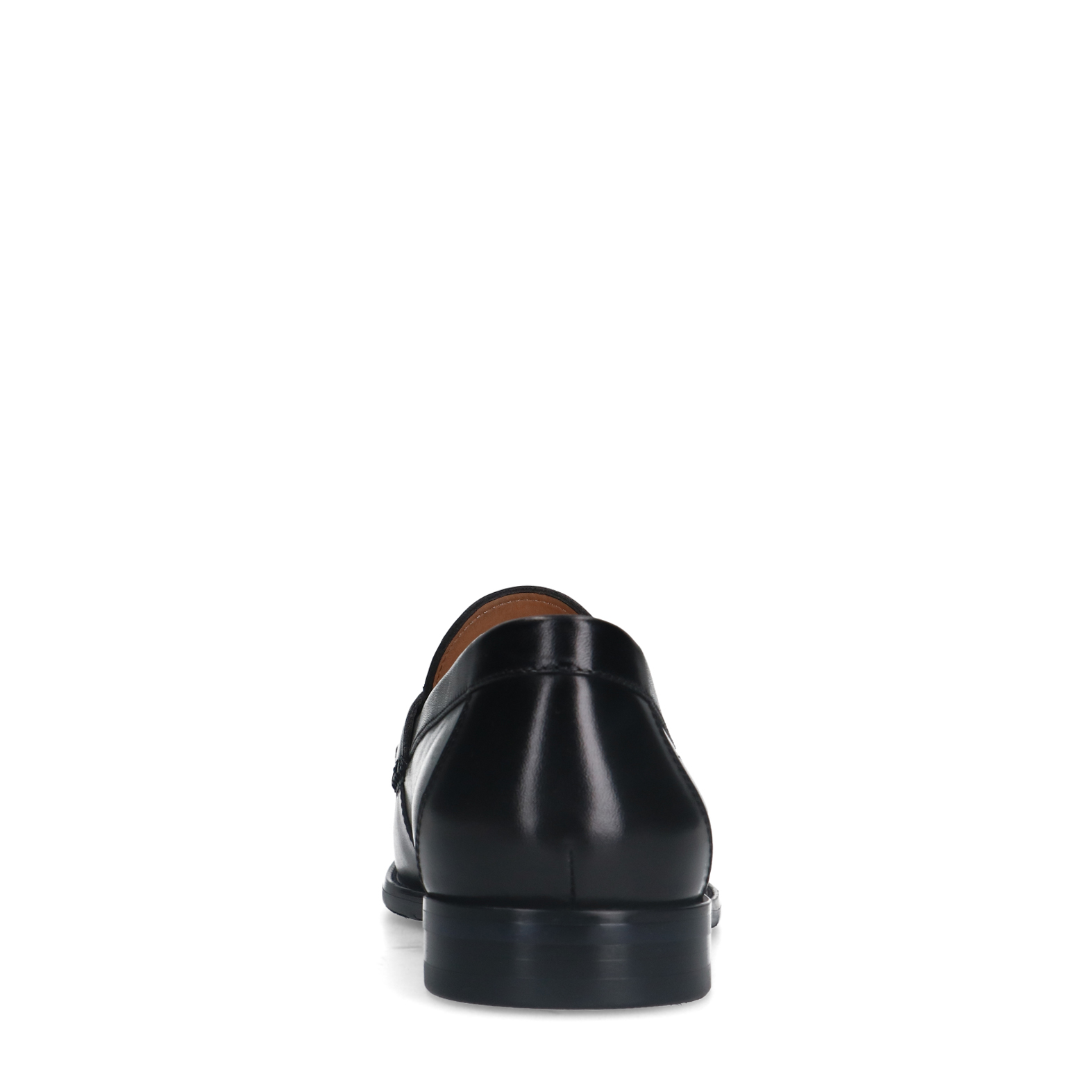 Zwarte leren loafers