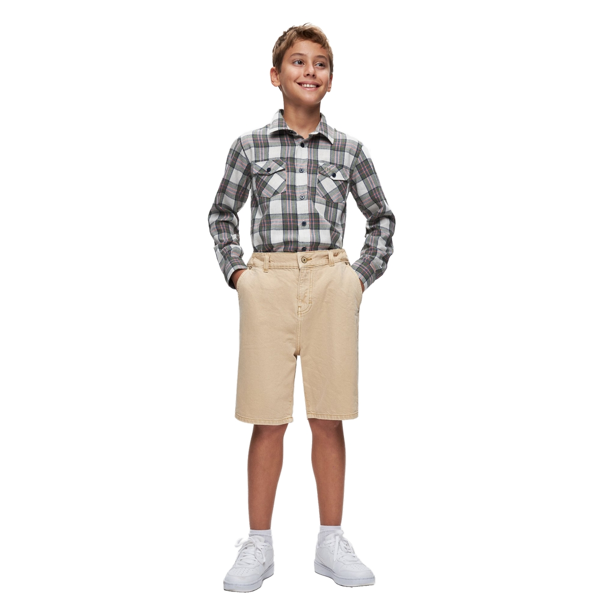 Jongens Short Lance B-Misty rain