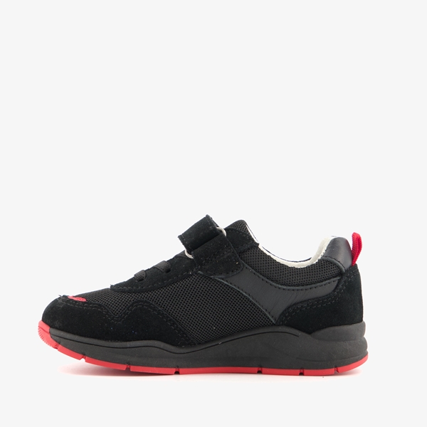 TwoDay leren jongens sneakers met rode details
