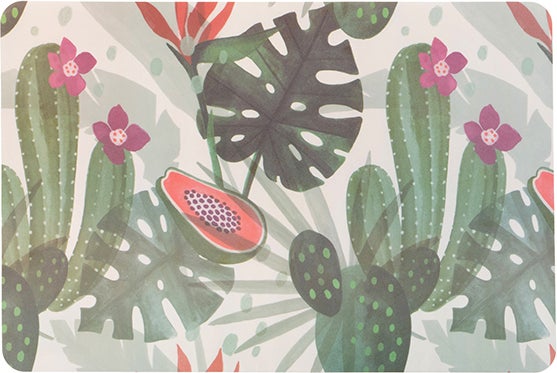 Intratuin placemat Cacti groen 45 x 30 cm