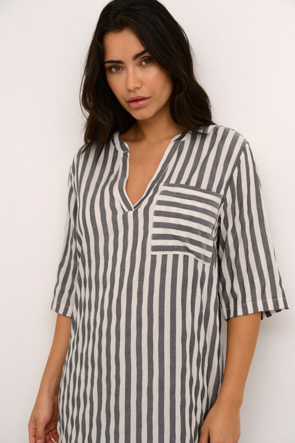 Kaffe KAsummer Kaftan Dress Feather gray/dark grey