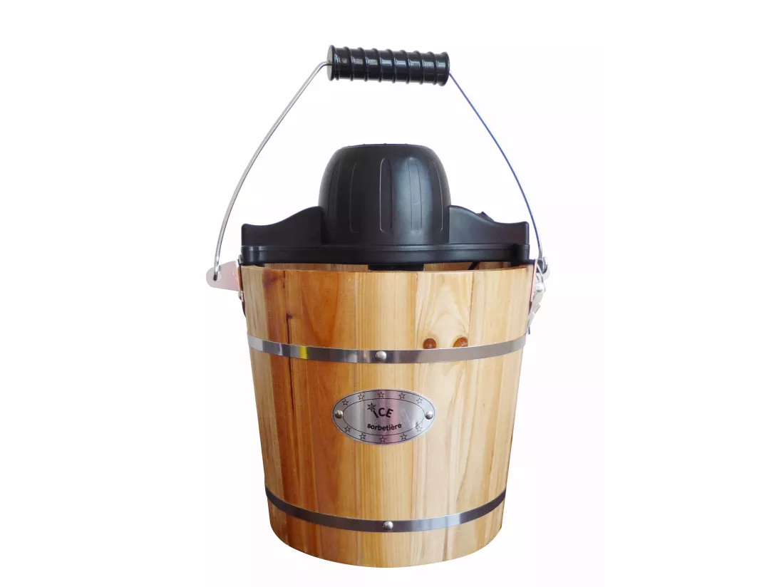 Sorbetière électrique GIVRETO en bois 3.5 L